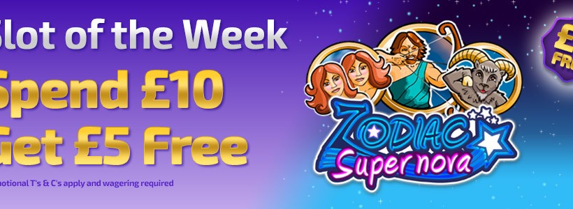 Earn a £5 Bonus Playing Zodiac Supernova at Winner Bingo